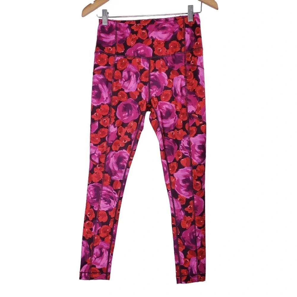 Kate‎ Spade Electric Rose Studio Legging Floral Small Multicolor